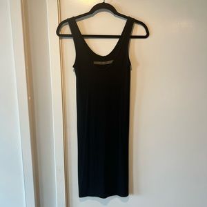 Enza Costa REVOLVE Rib Tank Midi Dress in Black